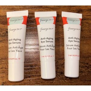 Freeze 24-7 AntiAging Eye Serum 0.23 fl oz / 7 ml Travel Size 3 Packs NEW
